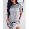 cross-border new   explosion letter print short-sleeved casual T-shirt