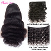 Brazilian 4x4 Lace Closure Wig Body Wave Wig Human Hair Wigs Pre-Plucked with Baby Hair Non-Remy Jazz Star Hair 150% Density
