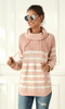 Turtleneck Striped Sweater