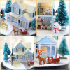 Doll House Miniature DIY Dollhouse With Furnitures Wooden House Christmas house Toys For Children Birthday Gift