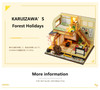 Doll House Miniature  With Furnitures Wooden House Stars Sky Toys For Children Birthday Gift