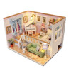 Doll House Miniature  With Furnitures Wooden House Stars Sky Toys For Children Birthday Gift