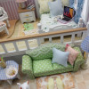 Doll House Miniature  With Furnitures Wooden House Stars Sky Toys For Children Birthday Gift
