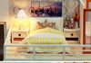 CUTEBEE DIY Doll House Wooden Doll Houses Miniature Dollhouse Furniture Kit with LED Toys for children Christmas Gift  L023