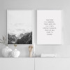 Mountain Quote Canvas Prints - Nordic Wall Art (Unframed)