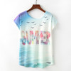 Cute Cat Summer Novelty Women T Shirt