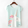 Cute Cat Summer Novelty Women T Shirt