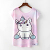 Cute Cat Summer Novelty Women T Shirt