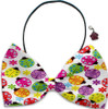 Butterflies & Ladybugs - Fun Party Themed Bowtie 2-Pack set with Charm Accessory for Dogs or Cats