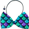 Mermaids & Unicorns  - Fun Party Themed Bowtie 2-Pack set with Charm Accessory for Dogs or Cats