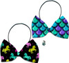 Holiday Fun Party Themed Bowtie 2-Pack set with Charm Accessory for dogs or cats