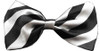 Super Fun & Festive Bow Tie for Small Dogs in Black/White Stripe