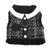 Doggie Design Tweed Plush Faux Minky Fur Harness Vest with Leash - available in 2 colors