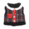 Doggie Design Tweed Plush Faux Minky Fur Harness Vest with Leash - available in 2 colors