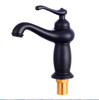 Tradizionale: Bathroom Faucet | Antique Bronze Finish Brass Basin Sink Solid Brass Faucets
