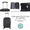 20" Chicago Hardside Expandable Spinner Carry-On (Available in 9 colors)