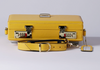 Elegant Briefcase Yellow  leather with locks