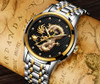 Men's watch, gold dragon sculpture. Elegant for all your moments ...si... BUY IT, NOW!