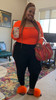 Orange Striped Sherbert Bag