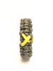 Support Our Troops Yellow Ribbon Black Paracord Survival Jewelry Bracelet