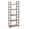 Industrial Ladder Shelf, 5-Tier Bookshelf, Storage Rack Shelves Organizer