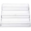 3-Tier Spice Rack Step Shelf Cabinet Organizer, Clear