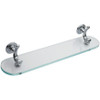 BA Opera Wall Mounted Glass Storage Shelf Organizer Towel Rack - Brass
