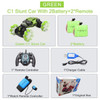 4WD RC Stunt Car Watch Control Gesture Induction Deformable Electric RC Drift Car Transformer Car Toys for Kids with LED Light