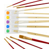 US Art Supply 33 Piece Custom Artist Acrylic Painting Set with Table Easel, Paint, Canvas and Accessories