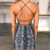 Snake Print Club Dress