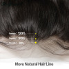 Straight Frontal with Pre-plucked Hairline