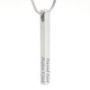 Engraved 4 Sided Bar Necklace