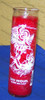 7 Day Candle Label Saint Michaele Red- Vela Roja de 7 dias San Miguel Alcangel
