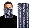 American US Flag Face Bandana Neck Gaiter, Sun UV Dust Protection Reusable Half Mask Scarf Motorcycle Balaclava for Men Women