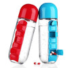 600ml Water Bottle Daily Pill Storage Organizer Box