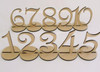 Table Numbers for Wedding Party Decorations (Romantic Rustic Theme /Vintage) [1 to 10]