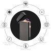 Windproof Battery Indicator Electric USB Lighter