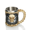 Skull Knight Tankard Dragon Viking Stainless Beer Tea Cup Coffee Mugs