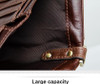 RFID Genuine Leather Double Mens Zipper Wallet