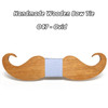 Mustache Wooden Bow Tie