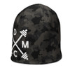 Gym Class Camo Barbells -  All-Over Print Beanie