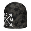 Gym Class Camo Barbells -  All-Over Print Beanie