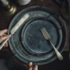 Retro Metal Tray with Handles