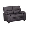Meagan Pillow Top Arms Upholstered Loveseat Charcoal Meagan Pillow Top Arms Upholstered Loveseat Charcoal