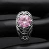 Colorful stone gothic ring