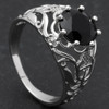 Colorful stone gothic ring