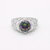 Colorful stone gothic ring