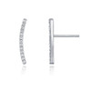Ear Crawler Silver Stud Earring