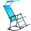 Folding Rocking Chair Rocker Porch-Navy