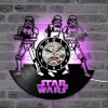 Star Wars Wall Clock with LED Vintage Vinyl Record Clocks